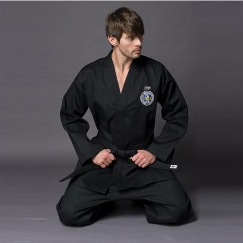 Black ITF Taekwondo Uniform Dobok