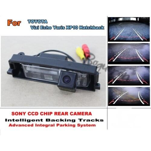 For TOYOTA Vizi Echo Yaris XP10 Hatchback Intelligent Car Parking Camera / with Tracks Module Rear Camera CCD Night Vision