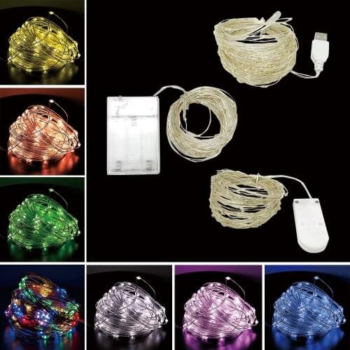 5M 10M 20M Fairy Light New Year LED Christmas Light Waterproof Copper Wire String Light for Wedding Garland Party Curtain Light