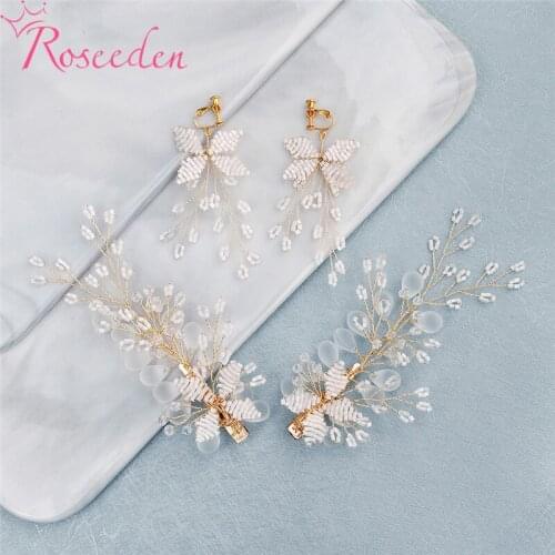 Teardrop Rhinestones Wedding Hairpins Bridal Hair Combs Women Party Headdress RE4084