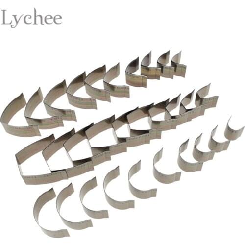 Lychee Life 10pcs/set Leather Belt End Die Cut Handmade Belt End Cutting Mould DIY Leather Craft Tools