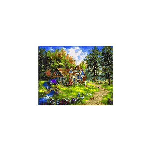MaHuaf-W200 Ideal home Hand painted canvas oil painting by numbers 40x50 framed coloring by numbers