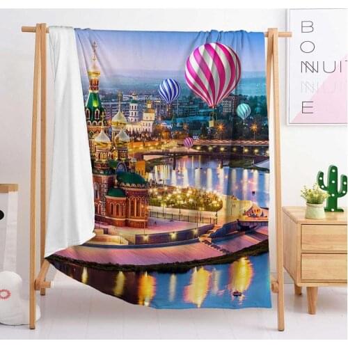 Architecture mexican pink luxury animal crossing fabric blanket for bed custom photo weighted tapestry throw h fuzzy blanket