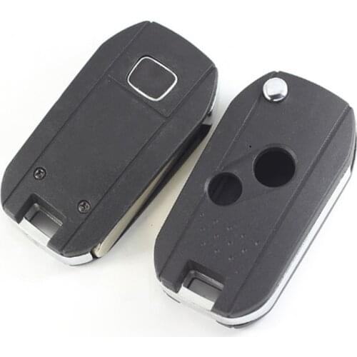 2 BUTTONS MODIFIED FLIP REMOTE KEY SHELL CASE FOR HONDA CRV FIT ODYSSEY FOB BLANK+FREE SHIPPING