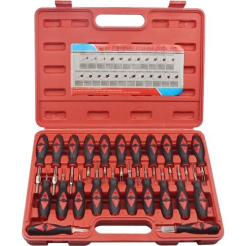 23Pcs/Set Universal Automotive Terminal Release Removal Remover Tool Kit Car Electrical Wiring Crimp Connector Pin Extractor Kit