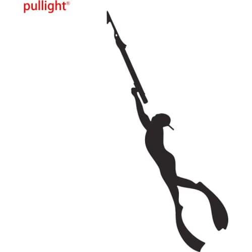 Cool Graphics Simple Spear Fishing Vinyl Decal Ocean Hunters Diving Car Stickers