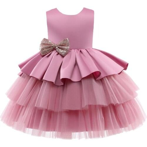 Baby Girls Christmas Dresses Elegant Wedding Party Tutu Princess Costume Toddler Kids Birthday Sequin Baptism Clothes Prom Gown