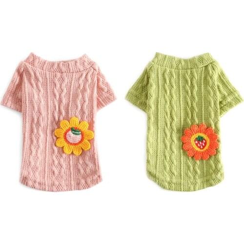 New Winter Dog Clothes Jumper Knitwear Pet Clothes Puppy Cat High Collar Sweater Coats Dog Sweaters Clothes Accessories