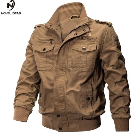Novel ideas Jackets Man Winter Military Bomber Jacket and Coat for Man Army Tactical Jacket Windbreakers Jaqueta Masculino