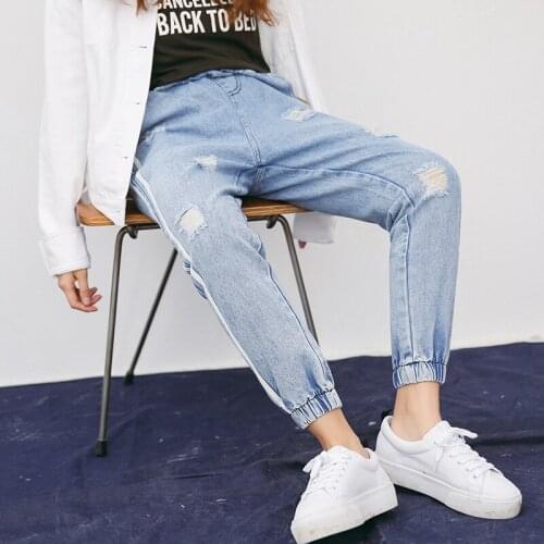New Soft High Waist WomenS Trousers Denim Loose Streetwear Jean Vintage Full Girls Jeans Woman Pants Harem Femme Pantalon Mujer