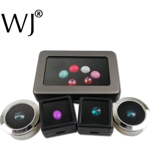 Wholesale Small Loose Diamond Gem Stones Display Metal / Plastic Box Case Storage Container Jewelry Gemstone Holder Organizer