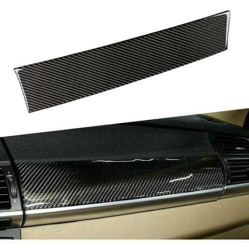 Carbon Fiber Car Dashboard Panel Cover ​Decorative Trim For BMW X5 E70 X6 E71 2008 2009 2010 2011 2012 2013