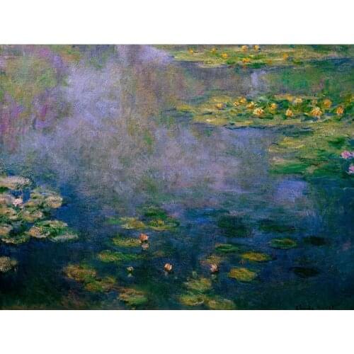 Claude Monet paintings on Canvas Water Lilies II - hand-painted wall art decor High quality