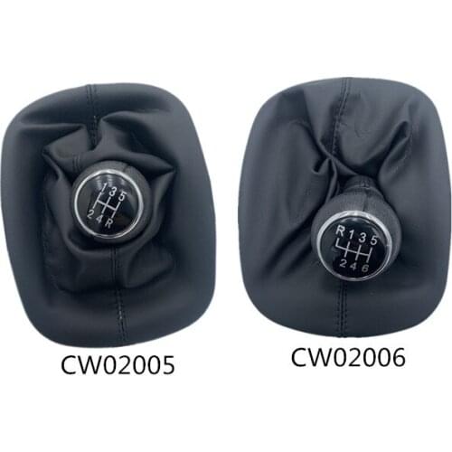 Free Shipping 5 6 Speed Gear Shift Knob Gaitor Boot PU Leather Black For VW For PASSAT B5 For Volkswagen Bora