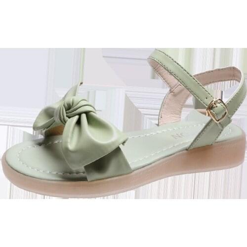 Women Sandals Summer Shoes Wedges Fashion Buckle Strap Butterfly-Knot Comfortable Casual Platform Female Slides