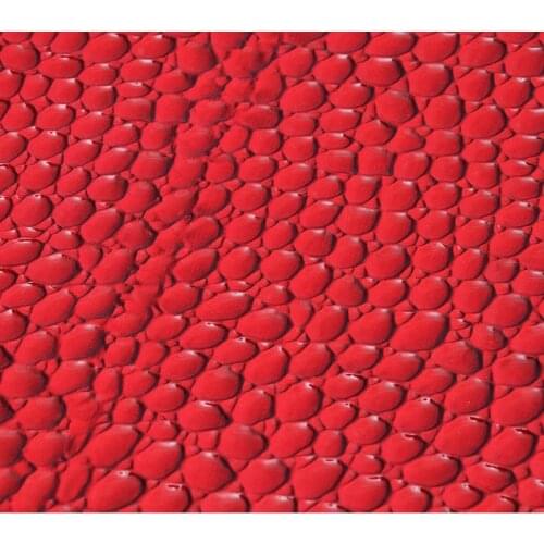 Synthetic leather fabric, Imitation leather material 1.2mm colorful stone grain PU leahter for wallet