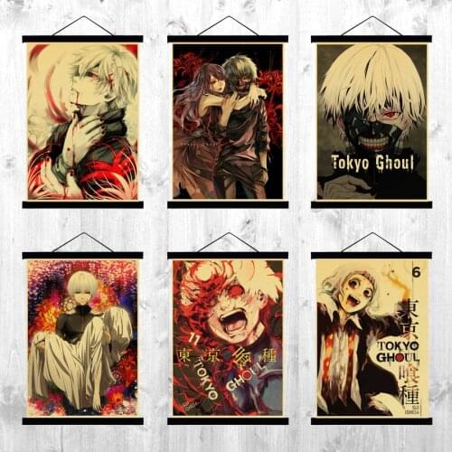 Tokyo Ghoul Anime Vintage Retro Poster Cafe Home Wall Decor Poster Mural Art Decoration