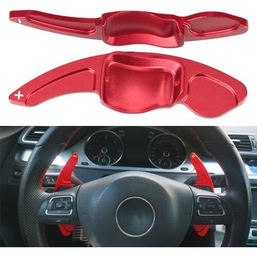 Steering Wheel Paddle Extension Shift Cover For VW Golf 5 6 MK6 GTI R Jetta MK5 Passat B6 B7 CC Polo Sharan Tiguan Seat Leon DSG