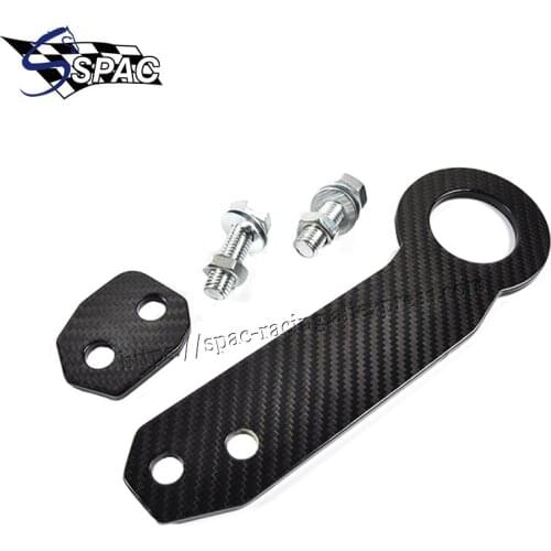 Real Carbon Universal Car Auto Rear Bumper Trailer Hook Towing Tools for JDM