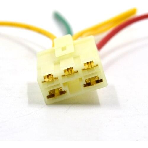 BJMOTO 5 Wires Motorcycle Regulator Rectifier Plug Voltage Connector