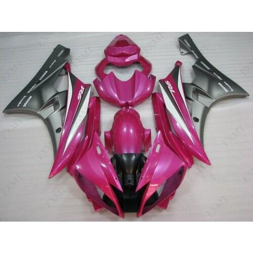 YZF R6 2007 Full Body Kits YZF R6 2007 Full Body Kits for YAMAHA YZFR6 2006 - 2007 Plastic Fairings Silvery Pink