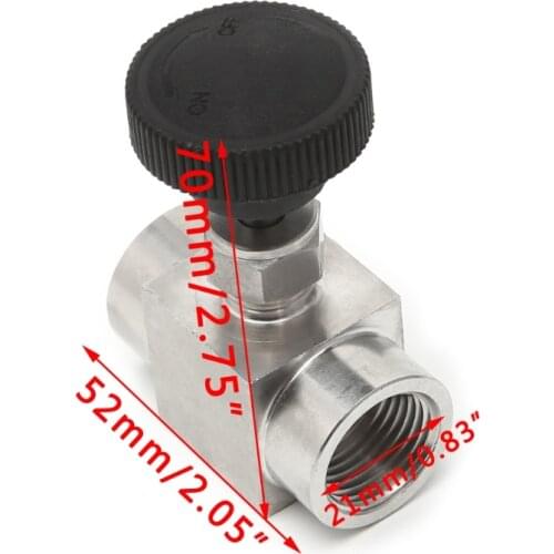 1Pc Needle Valve Female Thread 304 Stainless Steel Flow Control Shut Off 915 PSI JUL16 dropshipping