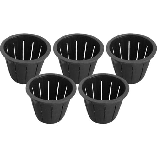 5pcs Hydroponic Planting Basket Mesh Pot Net Cup Basket Plastic Net Cups Pots