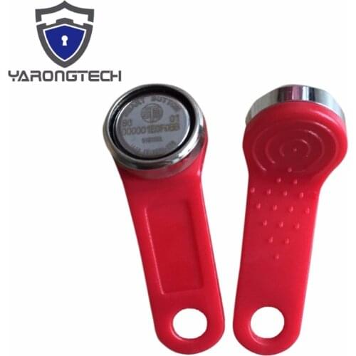 5pcs Ibutton DS1990A-F5 TM1990 with metal ring Red handle