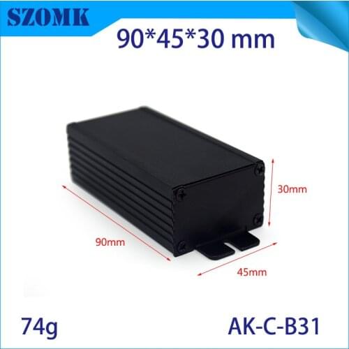 Aluminum radiator enclosures 4 pcs/lot diy electronic projects which size 23(H)x64(W)x60(L) mm fit PCB size : 20.3x60.2mm