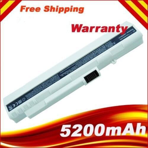 White 6Cell Laptop battery for ACER One a110 UM08A72 UM08A73 UM08A74 UM08A31 UM08A51 UM08A71 battery, free shipping