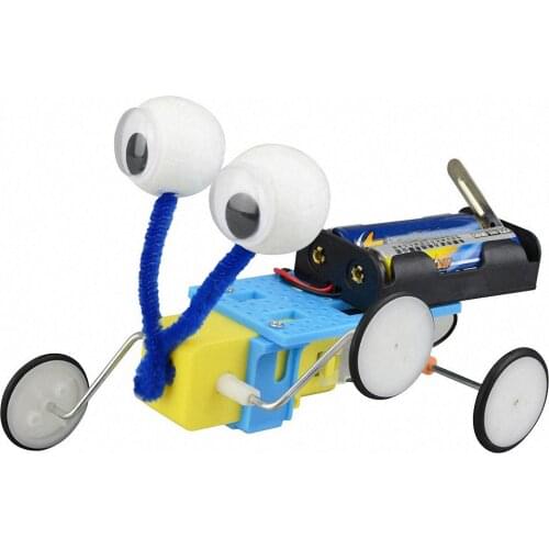 Kids DIY Reptile Robot Electric Wooden Science Experiments Toys for Children Educational Handmade Assemble Toys Boys Girls