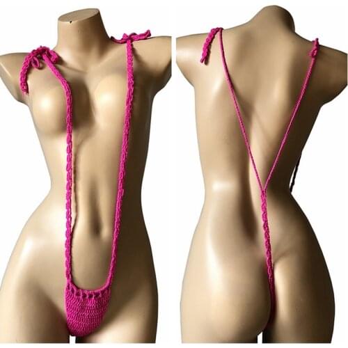 Extreme Sexy crochet One Pieces Swimwear BodySuits Women Jumpsuits Teddies Bathingsuit Hot Erotic Bikinis Mini Swimsuit