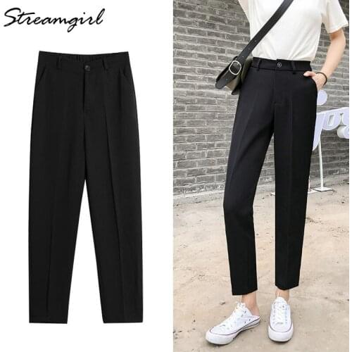 Formal Harem Pants For Women Trousers High Waisted Womens Black Trousers Women Casual Plus Size Summer Womens Chiffon Pants