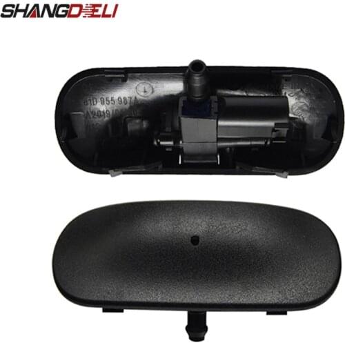 2Pcs Car Windshield Washer Spray Nozzle Heated For Audi A3 8V A4 B8 B9 A5 A6 C6 C7 A7 Q3 Q5 2008 2009 2010 2013