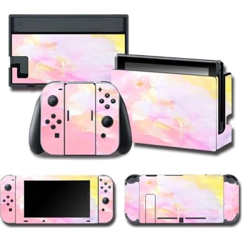 1Set Full Body Skin Colorful Sticker Art Decals for NS Switch Console Controller G6DC