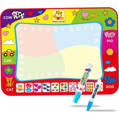 Magic Water Drawing Mat Coloring Doodle Mat with Magic Pens Montessori Toys Painting Board Educational Toys for Kids Drawing Toy