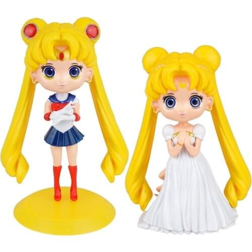 Pretty Sailor Action Figures Cartoon Anime Figure Model Doll Car Cake Decoration Ornaments Girls Boys Present Toys for Children
