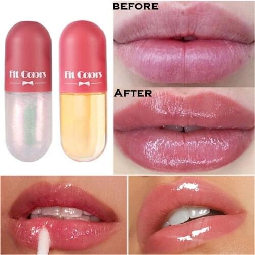 Mini Crystal Jelly Clear Lip Gloss Plumper Oil Glitter Liquid Lipsticks Long lasting Moisturizing Sexy Lip Tint Makeup Cosmetics