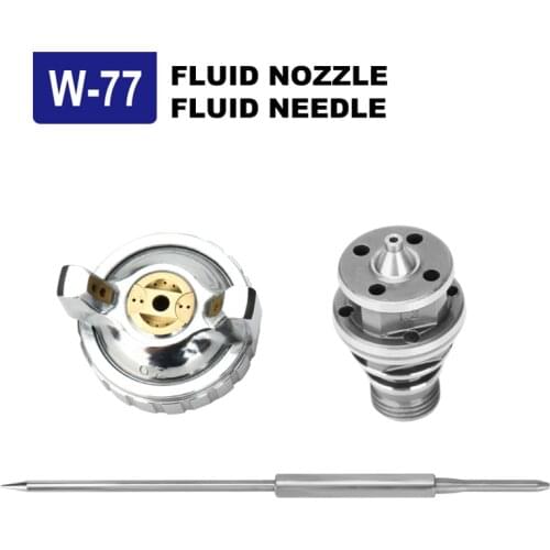W77 R77 Spray Gun Kit Nozzle Needle Aircap Set Sprayer Parts Pneumatic Tool Component
