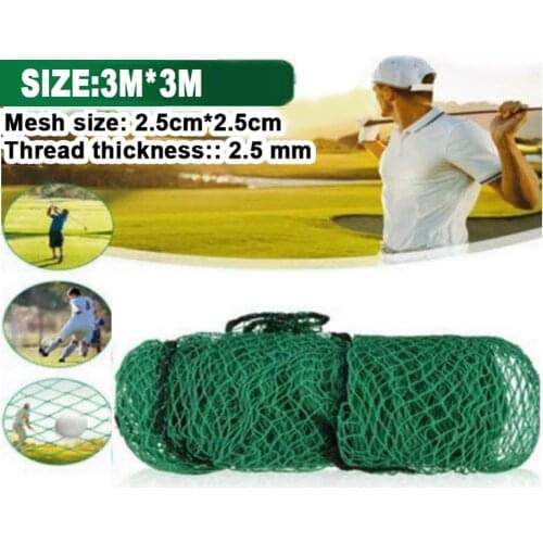 Golf Practice Net Nylon Netting Straps Easy To Fasten 3 Square Net Rope Border Heavy Duty Impact Mesh Netting300*300CM