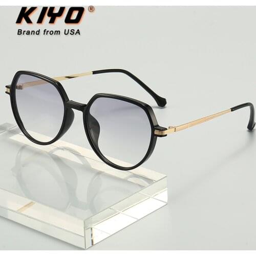 KIYO Brand 2021 New Women Men Polygonal Sunglasses TR90 Fashion Sun Glasses High Quality UV400 Driving Eyewear 9723