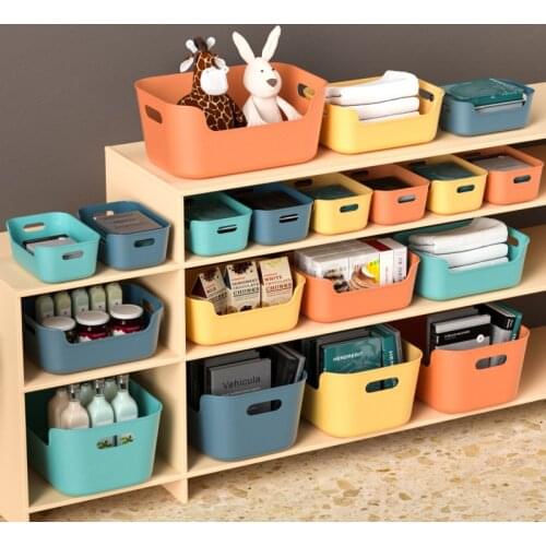 Drawer Desktop Sundries Storage Basket Box Home Dormitory Snacks Cosmetic Organizer Kitchen Seasoning Plastic Storage Container