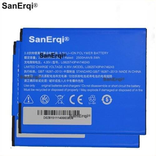 10pcs 2500mAh Li3825T43P4h746243 Battery For ZTE 3C N928 N928ST N928DT Rechargeable Li-ion Built-in Mobile Phone Battery