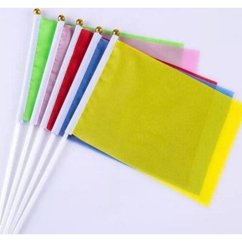 20*28cm Hand Waving Flag Solid Color Flag Banners for Meeting Party Decoration Flag Banner Party Decoration LX7477