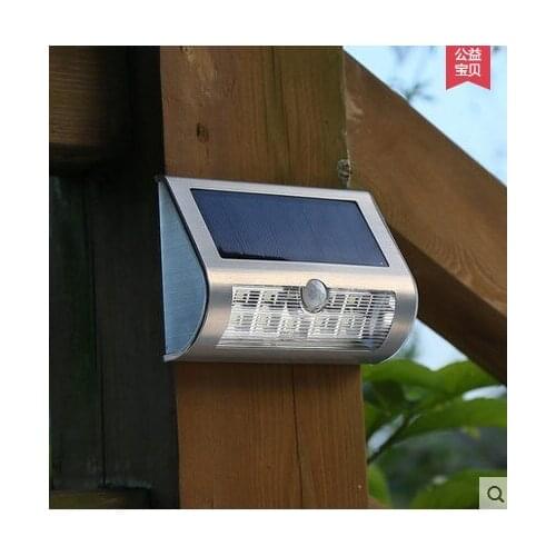 2016 LED Solar Light Outdoor with Human Body Motion Sensor for Garden Wall Lights LEDs Lamp