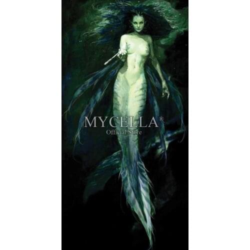 5D DIY Diamond Painting Mermaid Needlework Full Round Rhinestone Diamond Mosaic Animal Diamond Embroidery Crafts Home Decor