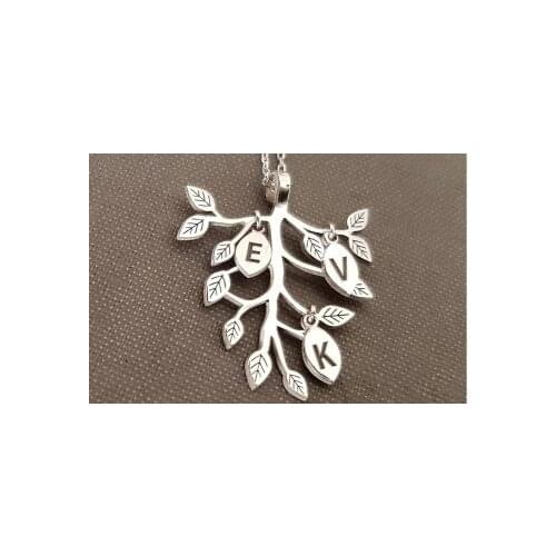 925 STERLING SILVER FAMILY TREE LADY NECKLACE