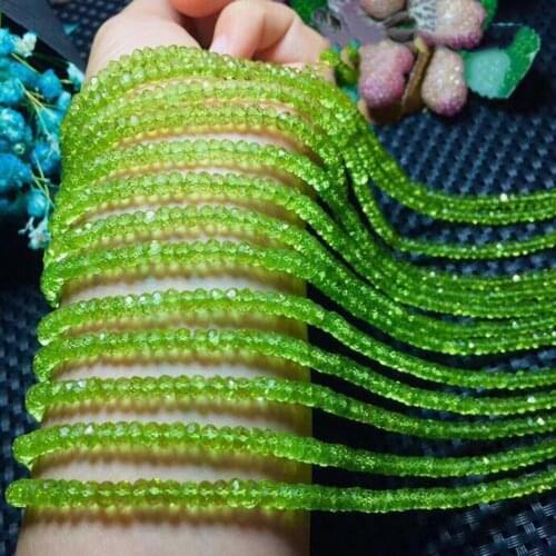 ICNWAY gemstone making jewelry 2*4mm natural apatite moonstone roundel faceted loose beads DIY bracelet necklace 15inch