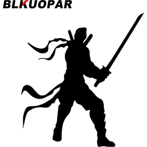 BLKUOPAR for Samurai Ninja Car Stickers Sunscreen Fashionable Decals Campervan Auto Motorcycle Helmet Decor Car Styling