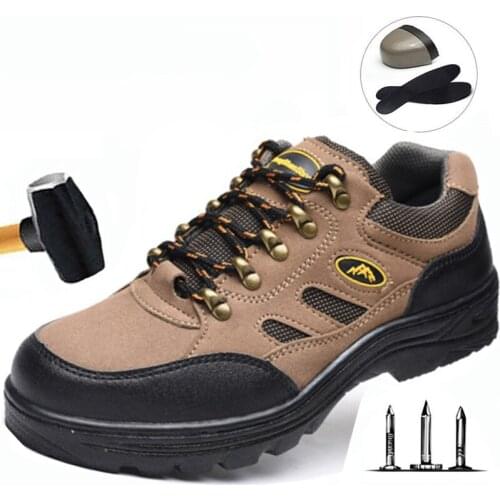 Labor Insurance Work Shoes Smashing Puncture Safety Protection Work Shoes Climbing Anti-Slip Safety Safety Work Shoes